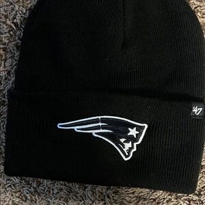 47 Black Knit Hat New England patriots